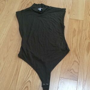 Good American SZ 2, Medium olive green  bodysuit.